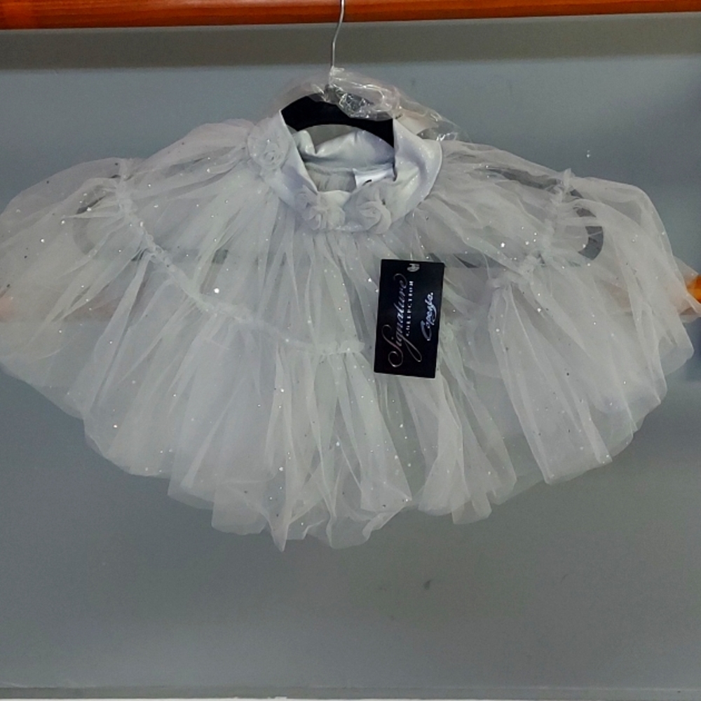Silver sparkle small childs dance skirt from the Signature Collection by Capezio